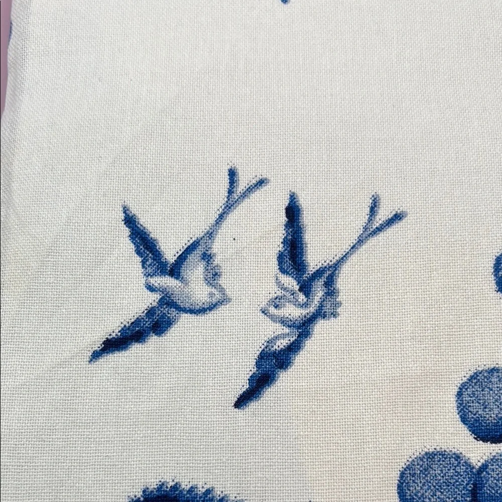 Two’s Company Blue &White Willow Dish Towels with Tassels - Set of 2 - Picture 9 of 11